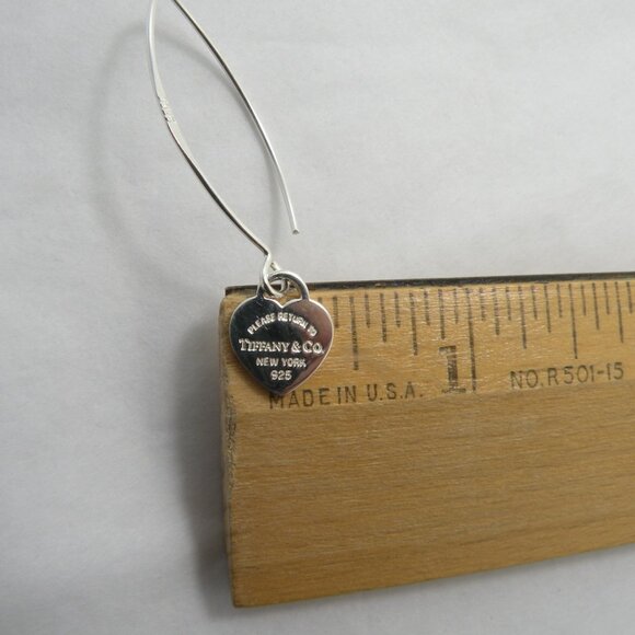 NEW Mini Heart Hook Earrings Return to Tiffany & Co Solid 925 Sterling Silver - Picture 15 of 15